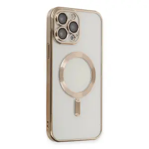 İphone 15 Pro Kılıf Kross Magneticsafe Kapak - Gold
