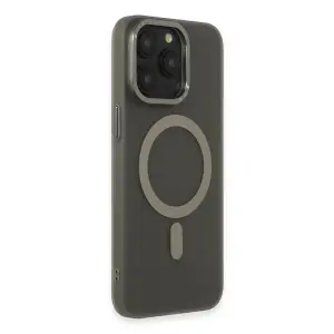 İphone 15 Pro Kılıf Lodos Magneticsafe Mat Kapak - Titan Gri