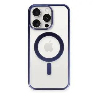 İphone 15 Pro Max Kılıf Erozi Magsafe Kapak - Lacivert