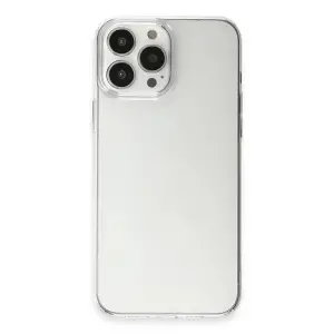İphone 15 Pro Max Kılıf Pc Sert Şeffaf Kapak - Şeffaf