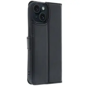 İphone 15 Trend S Plus Kapaklı Kılıf - Siyah