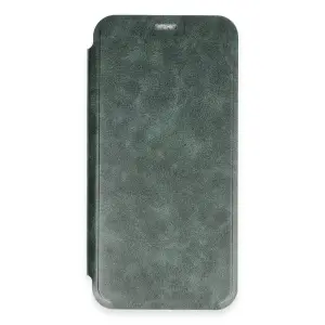 İphone 16 Plus Kılıf Flip Cover - Koyu Yeşil