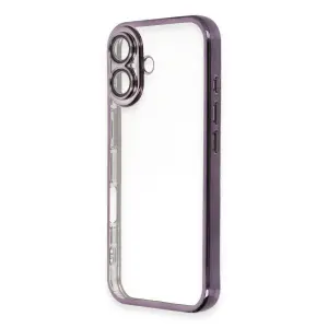 İphone 16 Plus Kılıf  Lensli  - Mor