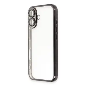İphone 16 Plus Kılıf  Lensli  - Siyah