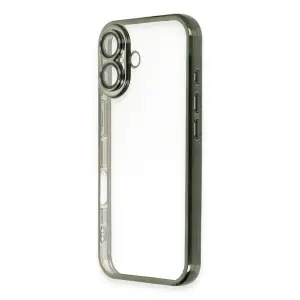 İphone 16 Plus Kılıf  Lensli  - Yeşil