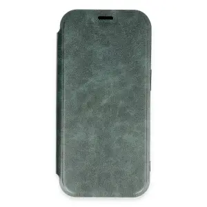 İphone 16 Pro Kılıf Flip Cover - Koyu Yeşil