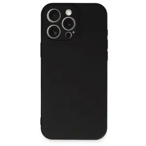 İphone 16 Pro Kılıf Nano İçi Kadife  - Siyah