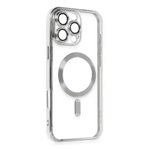İphone 16 Pro Max Kılıf Kross Magneticsafe Kapak - Gümüş