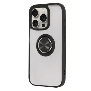 İphone 16 Pro Max Kılıf Montreal Yüzüklü  Kapak - Siyah