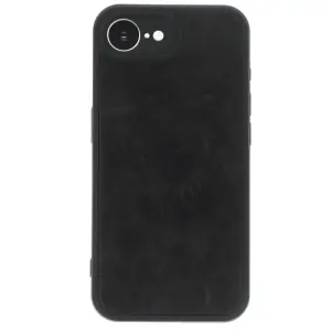 İphone 16e Kılıf Aras Deri Kapak - Siyah