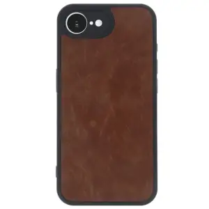 İphone 16e Kılıf Aras Deri Kapak - Taba