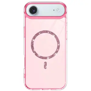 İphone 17 Air Live Diamond Magsafe Kapak - Pembe