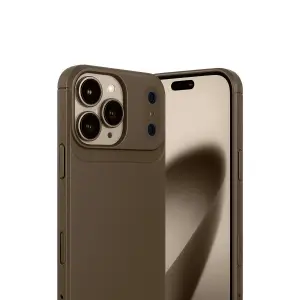 İphone 17 Pro Auto Fus Karbon Kapak - Kahverengi