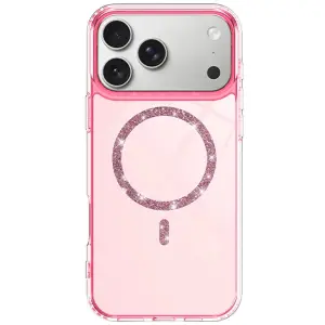 İphone 17 Pro Max Live Diamond Magsafe Kapak - Pembe