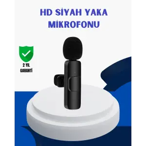 iPhone İçin Çift Mikrofonlu Telsiz Yaka Mikrofonu 360 Derece HD Ses