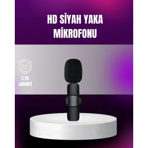 iPhone Uyumlu Çift Mikrofonlu Kablosuz Yaka Seti Profesyonel Ses