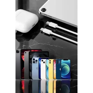 Iphone Uyumlu İOS Uyumlu Lightning Hızlı Şarj Tye C Lightning Şarj Kablosu