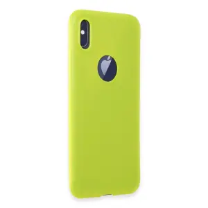 İphone X Kılıf First  - Parlak Sarı