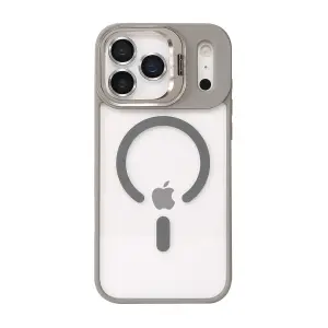 Joko  İphone 17 Pro Max Remim Lensli Magsafe Standlı Kapak - Titan Gri