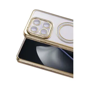 Joko  Mi 15t Pro Joke Simli Magneticsafe Kılıf - Gold
