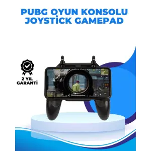 Joystickli ve Tetikleyicili PUBG Mobile Gamepad Oyun Kontrolcüsü