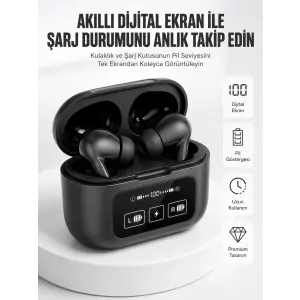 Kablosuz Bluetooth Kulaklık Pro Yeni Nesil Dokunmatik Kontrol