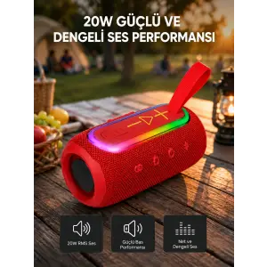 Kablosuz Hoparlör – Bluetooth 5.1, Güçlü Bas ve 10 Metre Menzil