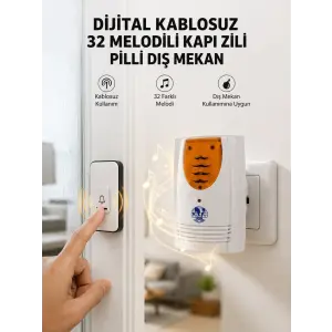 Kablosuz Kapı Zili Düzenli ve Konforlu Yaşam Alanları İçin Yeni Nesil