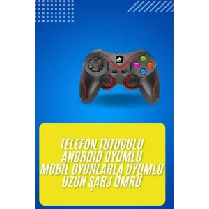 Kablosuz Oyun Kolu Bluetooth Joystick Gamepad Android Uyumlu