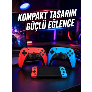 Kablosuz Retro Oyun Konsolu HDMI TV Bağlantılı Çift Gamepad Seti