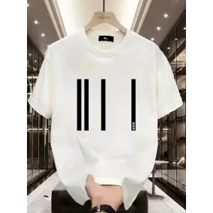 Kadın Kısa Kol Yazlık Tişört Bisiklet Yaka Baskılı Oversize T-Shirt - Beyaz