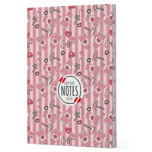 Kahve 8 - Yan Boyamalı Çizgili Defter