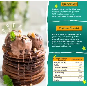Kakaolu Keçiboynuzlu Pankek Karışımı 235gr