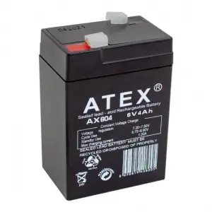 Kalın Kuru Akü 6v-4ah Amper  70x48x101mm Bx40