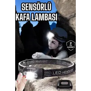 Kamp Lambası Led Işık Kafa Lambası Balıkçı Lambası Ayarlanabilir