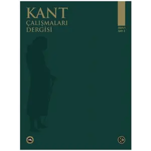 Kant Çalışmaları Dergisi Sayı: 3 - 2024