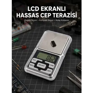 Kapaklı Dijital Cep Terazisi Hassasiyet 300 Gr Yeni Nesil