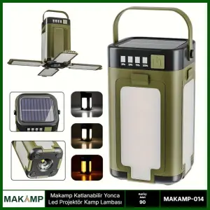 Katlanabilir Yonca Led Projektör Kamp Lambası