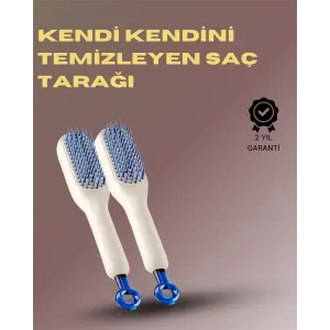 Kendini Temizleyen Masajlı Saç Tarağı – Anti-statik, Ergonomik Tasarım