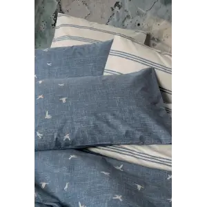 Klein Nakışlı Çift Kişilik Nev Takımı Ceria Lacivert