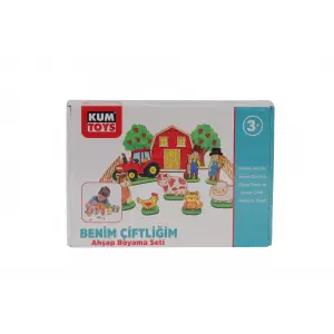 KM5898 KUMTOYS BENİM ÇİFTLİĞİM AHŞAP BOYAMA SETİ