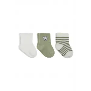 Koala Boy 3lü Penye Soket Çorap 10133 Ekru