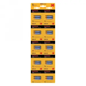 Kodak 20 Adet Max Super Alkalin 2’li Ayrılabilir Kartela İnce Pil
