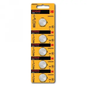 Kodak 5 Adet Cr2025 Max Lityum Para Pil