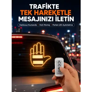 Kompakt Tasarımlı LED Jest Işığı – Selam ve Teşekkür Modları