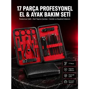 Kompakt ve Şık Tasarımlı 17 Parça Bakım Seti Yeni Nesil