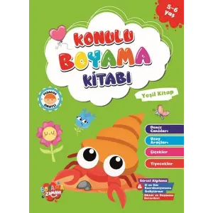 Konulu Boyama - Yeşil (5-6 Yaş)