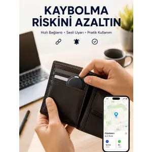Konum Takip Cihazı AirTag İOS ve Android Uyumlu Akıllı Eşya Bulucu