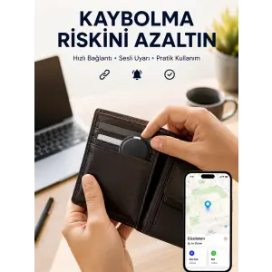 Konum Takip Cihazı AirTag İOS ve Android Uyumlu Akıllı Eşya Bulucu