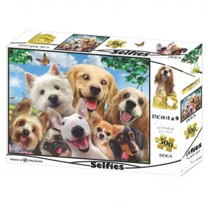 Köpek Selfie 500 Parça Yetişkin Puzzle